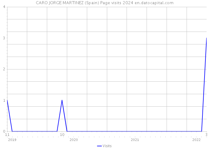 CARO JORGE MARTINEZ (Spain) Page visits 2024 