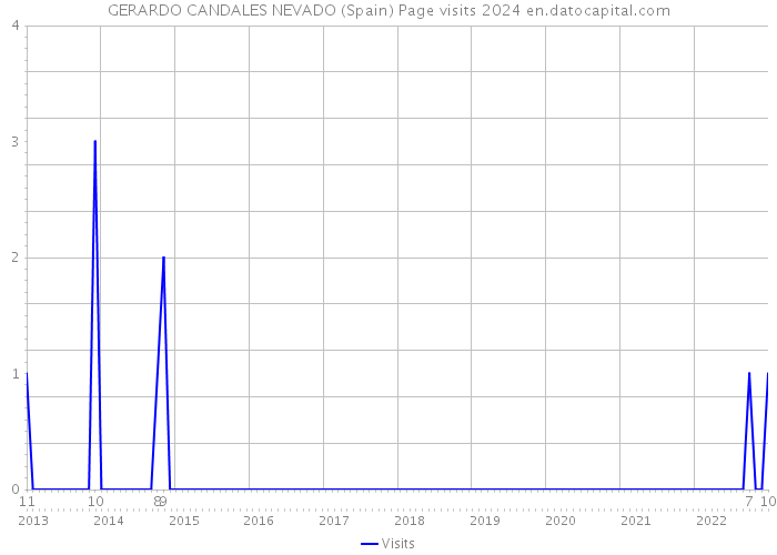 GERARDO CANDALES NEVADO (Spain) Page visits 2024 