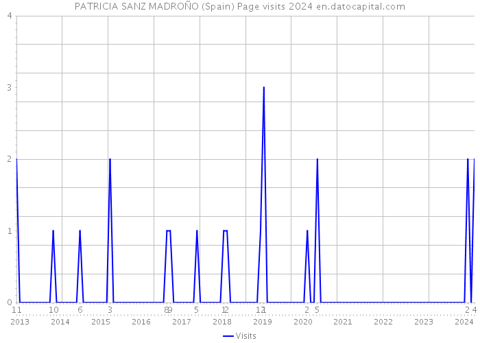 PATRICIA SANZ MADROÑO (Spain) Page visits 2024 