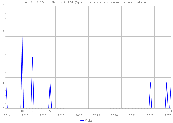 ACIC CONSULTORES 2013 SL (Spain) Page visits 2024 