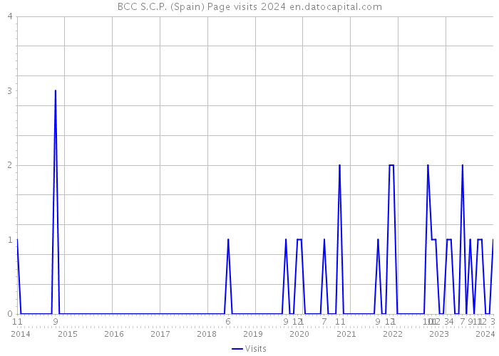 BCC S.C.P. (Spain) Page visits 2024 