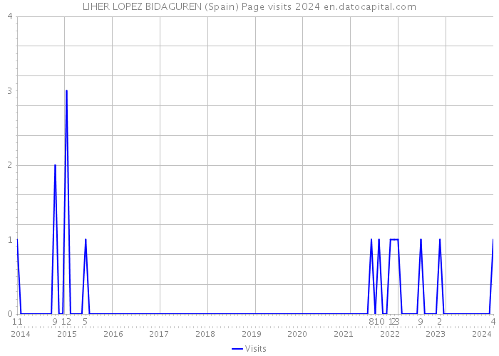 LIHER LOPEZ BIDAGUREN (Spain) Page visits 2024 