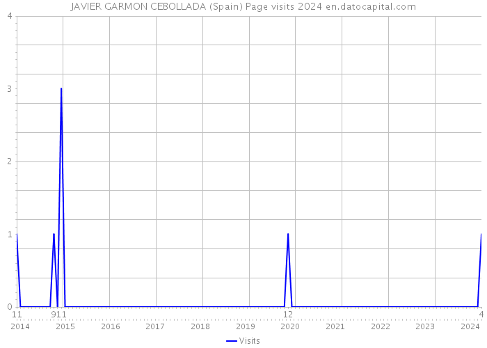 JAVIER GARMON CEBOLLADA (Spain) Page visits 2024 
