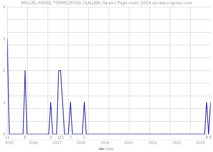 MIGUEL ANGEL TORREGROSA GUILLEM (Spain) Page visits 2024 