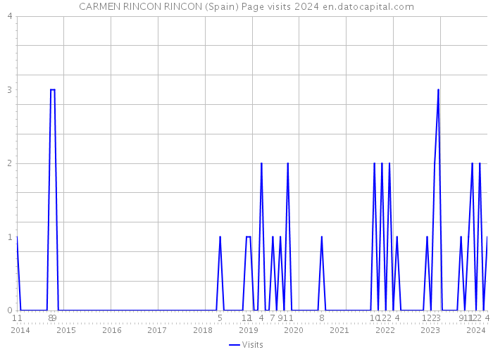 CARMEN RINCON RINCON (Spain) Page visits 2024 