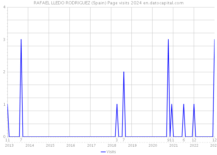 RAFAEL LLEDO RODRIGUEZ (Spain) Page visits 2024 
