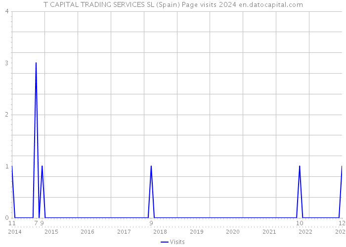 T CAPITAL TRADING SERVICES SL (Spain) Page visits 2024 