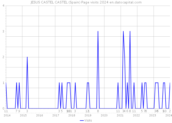 JESUS CASTEL CASTEL (Spain) Page visits 2024 