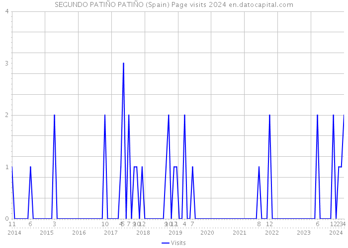 SEGUNDO PATIÑO PATIÑO (Spain) Page visits 2024 