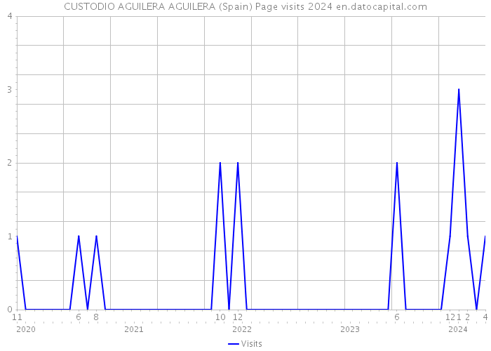 CUSTODIO AGUILERA AGUILERA (Spain) Page visits 2024 
