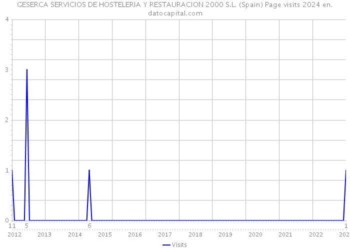 GESERCA SERVICIOS DE HOSTELERIA Y RESTAURACION 2000 S.L. (Spain) Page visits 2024 