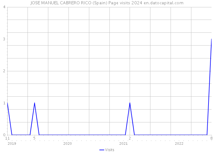 JOSE MANUEL CABRERO RICO (Spain) Page visits 2024 