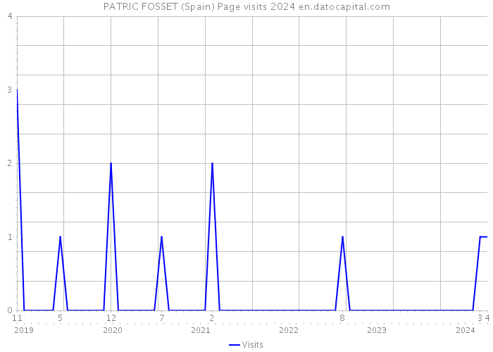 PATRIC FOSSET (Spain) Page visits 2024 