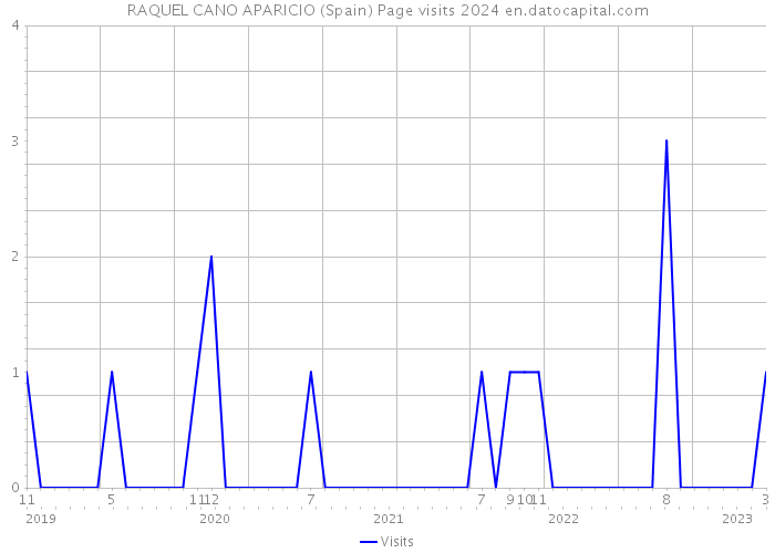 RAQUEL CANO APARICIO (Spain) Page visits 2024 