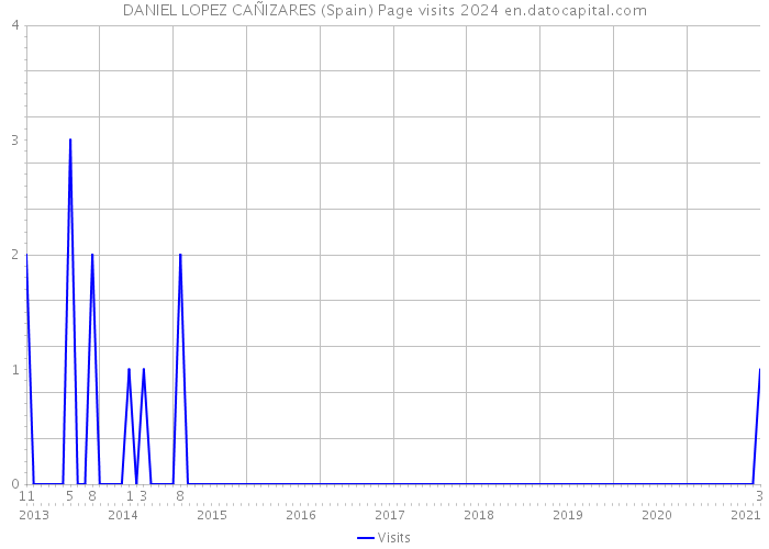 DANIEL LOPEZ CAÑIZARES (Spain) Page visits 2024 