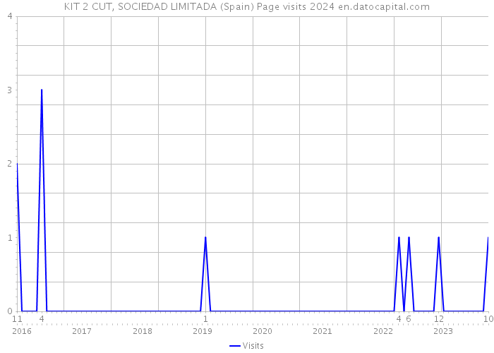 KIT 2 CUT, SOCIEDAD LIMITADA (Spain) Page visits 2024 