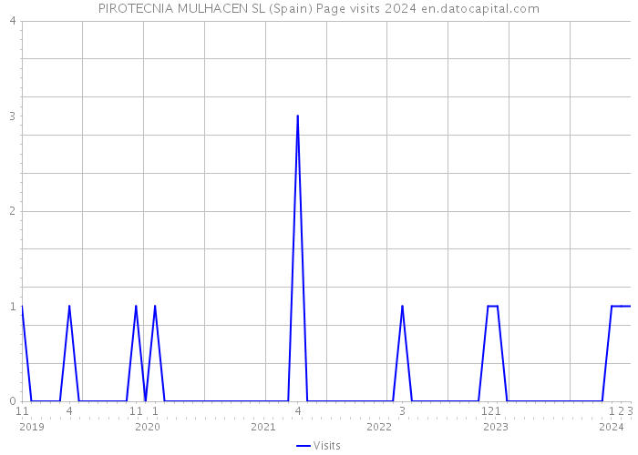 PIROTECNIA MULHACEN SL (Spain) Page visits 2024 