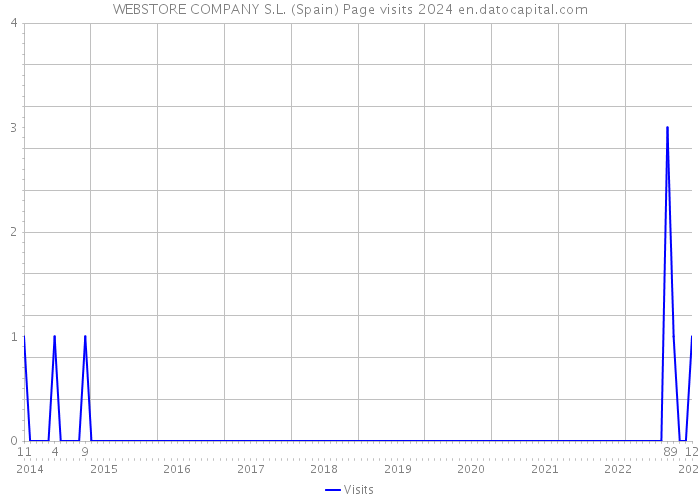 WEBSTORE COMPANY S.L. (Spain) Page visits 2024 