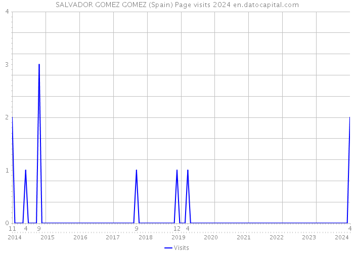 SALVADOR GOMEZ GOMEZ (Spain) Page visits 2024 