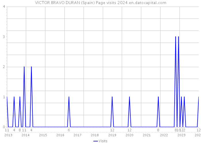 VICTOR BRAVO DURAN (Spain) Page visits 2024 
