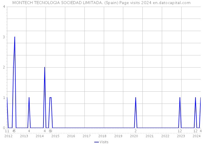MONTECH TECNOLOGIA SOCIEDAD LIMITADA. (Spain) Page visits 2024 