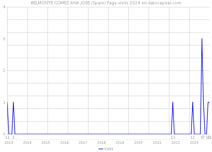 BELMONTE GOMEZ ANA JOSE (Spain) Page visits 2024 