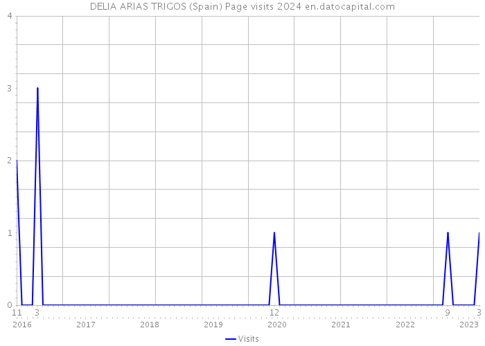 DELIA ARIAS TRIGOS (Spain) Page visits 2024 