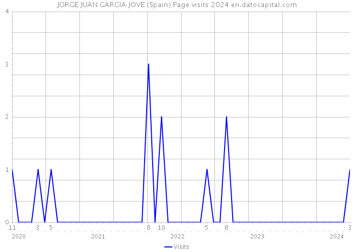 JORGE JUAN GARCIA JOVE (Spain) Page visits 2024 