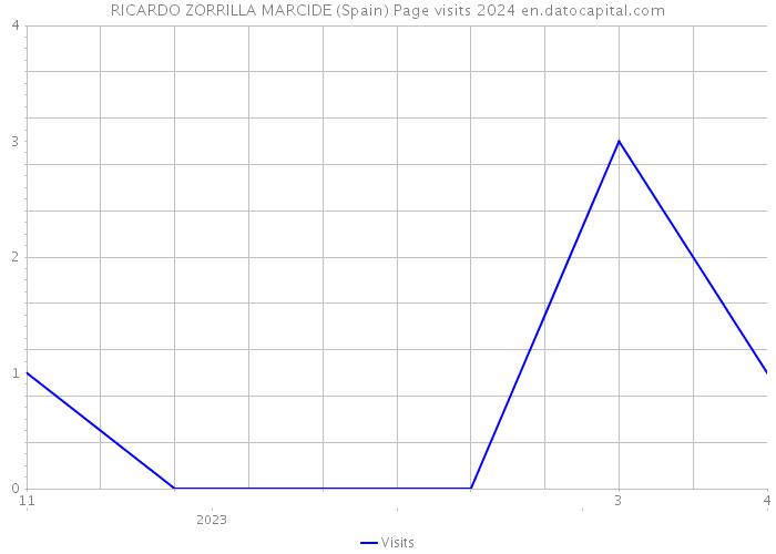 RICARDO ZORRILLA MARCIDE (Spain) Page visits 2024 