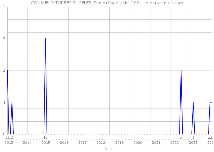 CONSUELO TORRES RUGELES (Spain) Page visits 2024 
