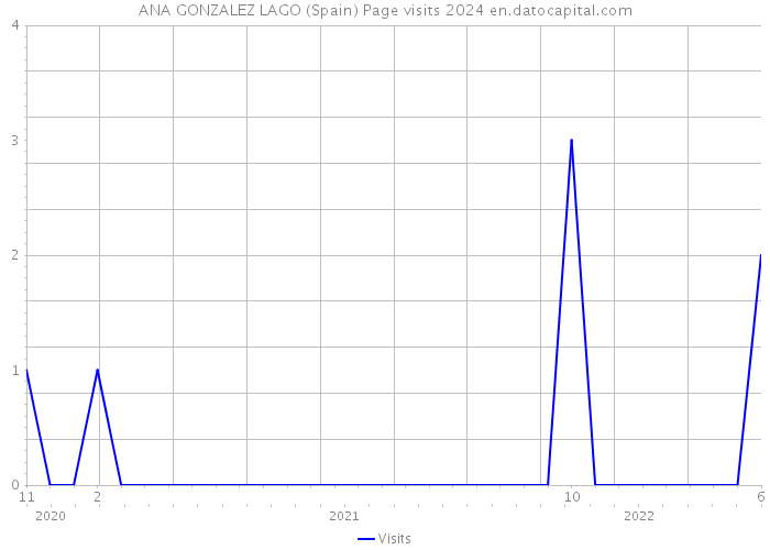 ANA GONZALEZ LAGO (Spain) Page visits 2024 