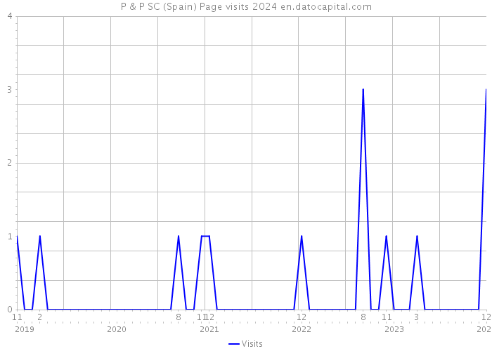 P & P SC (Spain) Page visits 2024 