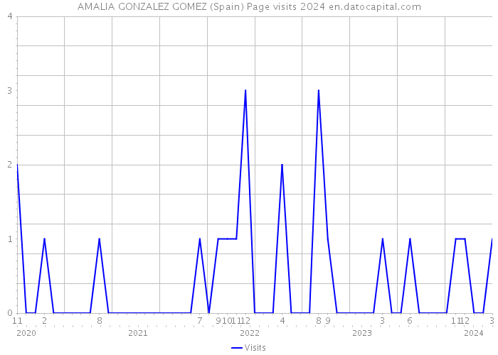 AMALIA GONZALEZ GOMEZ (Spain) Page visits 2024 