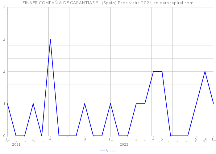 FINAER COMPAÑIA DE GARANTIAS SL (Spain) Page visits 2024 