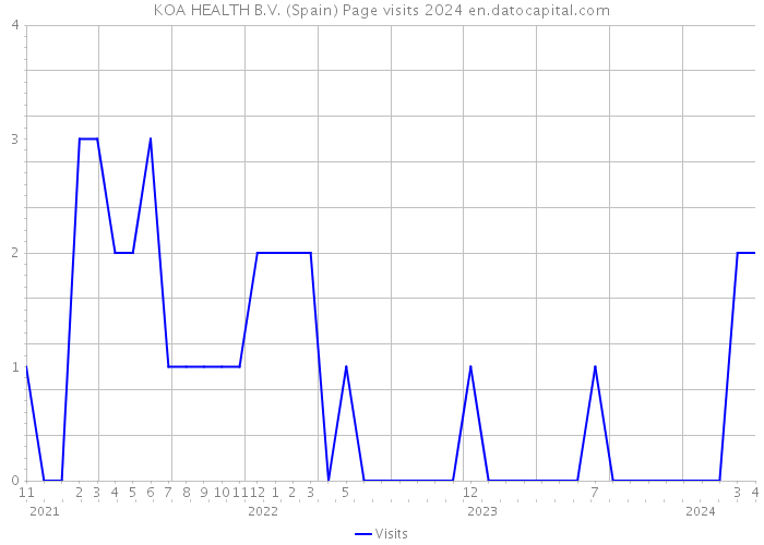 KOA HEALTH B.V. (Spain) Page visits 2024 