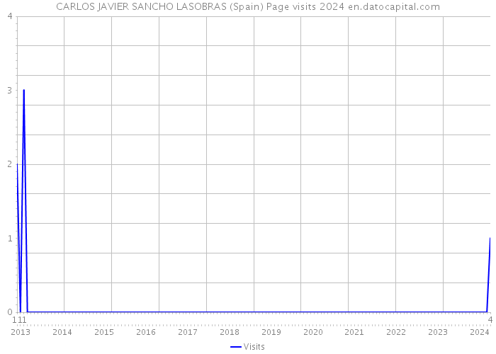 CARLOS JAVIER SANCHO LASOBRAS (Spain) Page visits 2024 