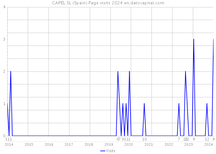CAPEL SL (Spain) Page visits 2024 