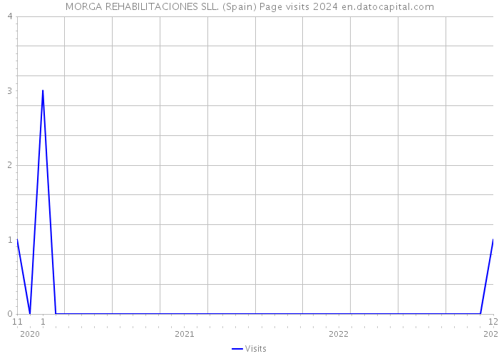 MORGA REHABILITACIONES SLL. (Spain) Page visits 2024 