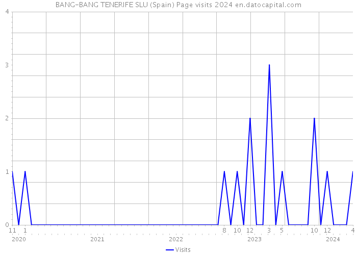 BANG-BANG TENERIFE SLU (Spain) Page visits 2024 