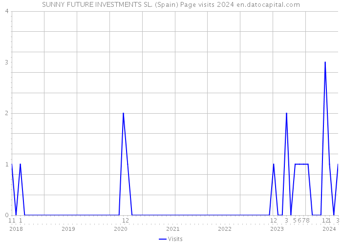 SUNNY FUTURE INVESTMENTS SL. (Spain) Page visits 2024 