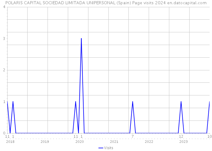 POLARIS CAPITAL SOCIEDAD LIMITADA UNIPERSONAL (Spain) Page visits 2024 