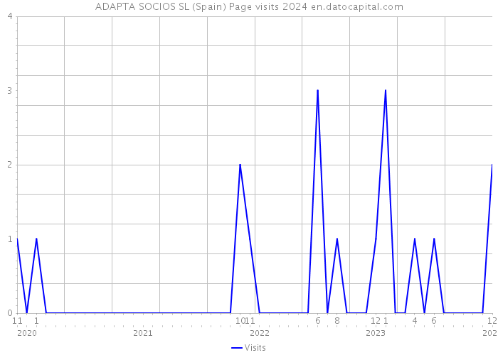 ADAPTA SOCIOS SL (Spain) Page visits 2024 