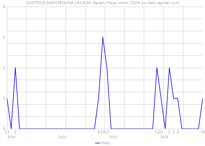 GUSTAVO JUAN MOLINA LACASA (Spain) Page visits 2024 