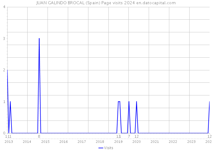 JUAN GALINDO BROCAL (Spain) Page visits 2024 