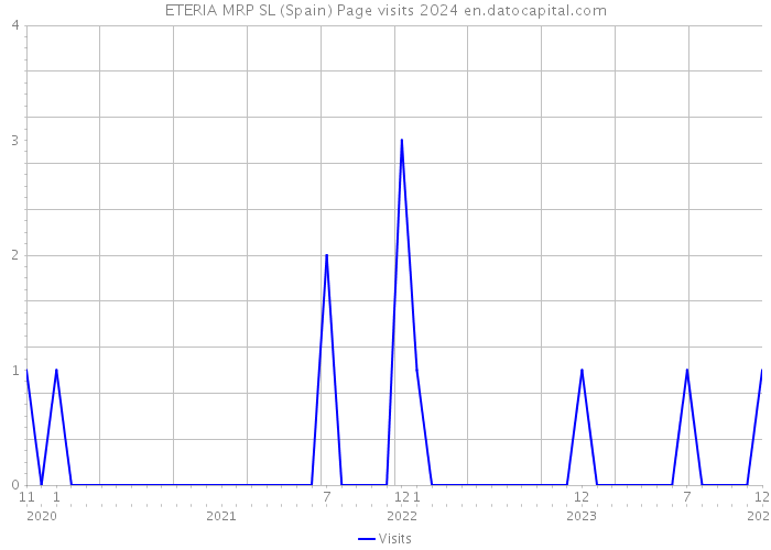 ETERIA MRP SL (Spain) Page visits 2024 