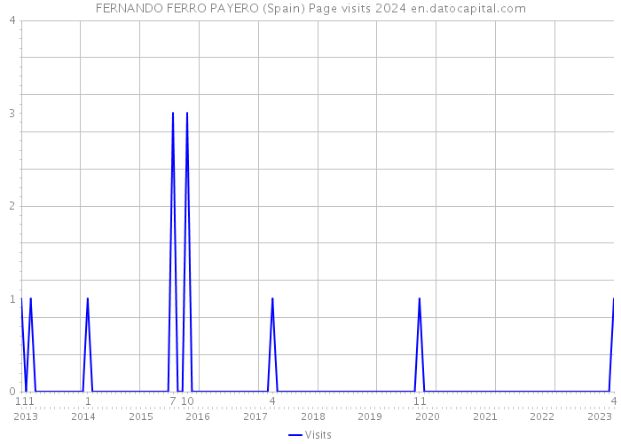 FERNANDO FERRO PAYERO (Spain) Page visits 2024 