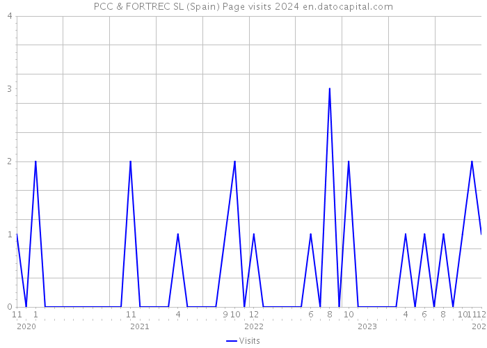 PCC & FORTREC SL (Spain) Page visits 2024 