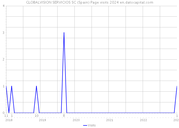 GLOBALVISION SERVICIOS SC (Spain) Page visits 2024 