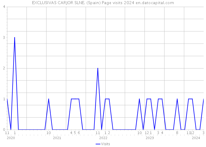 EXCLUSIVAS CARJOR SLNE. (Spain) Page visits 2024 