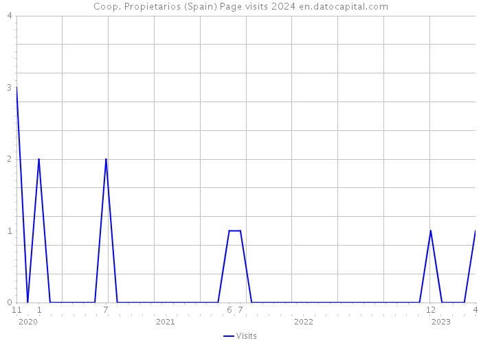 Coop. Propietarios (Spain) Page visits 2024 